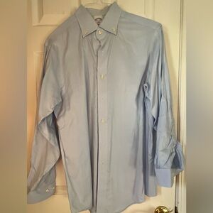 Brooks Brothers 346 Slim Fit Non-Iron Shirt - Light Blue, 15 1/2 - 2/3